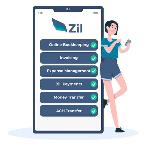 Zil.US US Online Payments Platform with ACH and Wire Transfer, Ensuring Secure Bank Account Number Handling.