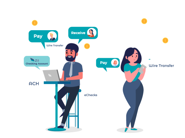 A Man and a Woman Are Sitting at a Table, Emphasizing Transparent Banking with No More Hidden Fees in Checking Accounts for Foreigners.