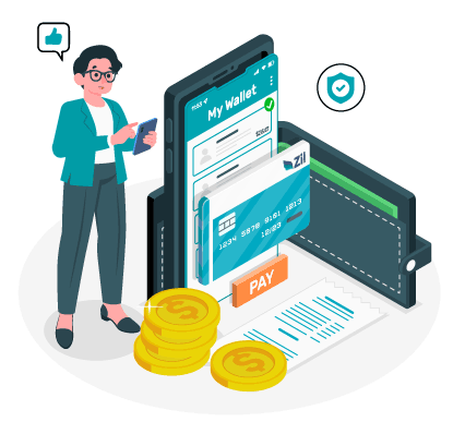 Two People Holding a Coin in Front of a Smartphone, Exploring the Features of the Best Money Transfer App for Seamless and Efficient Financial Transactions.