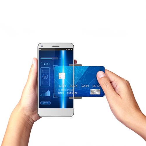 A Smartphone Displaying a Free Virtual Debit Card Held in Someone's Hands